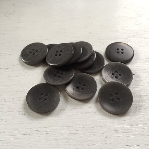 Gray Etruscan Face Tagua Buttons