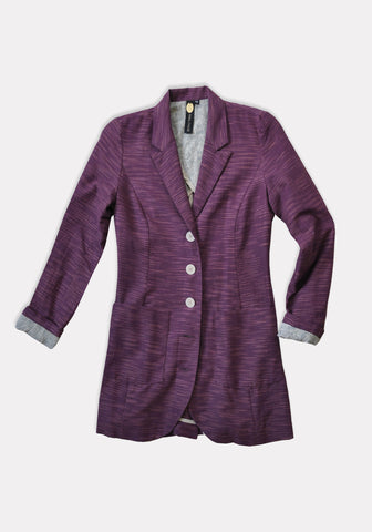 Day Coat in Khadi (Raisin)